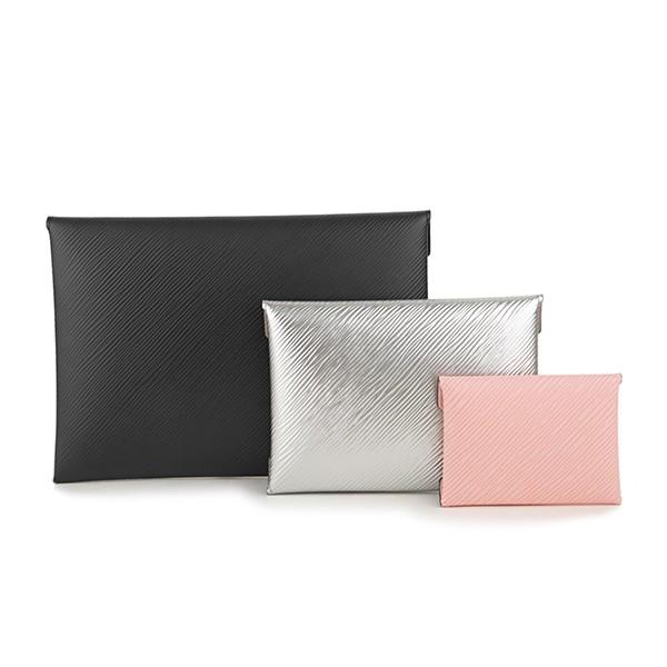 並行輸入 ルイヴィトン ポーチ ポシェット・キリガミ M64186 ブラック 黒/シルバー/ピンク 爆買 | LOUIS VUITTON | 01