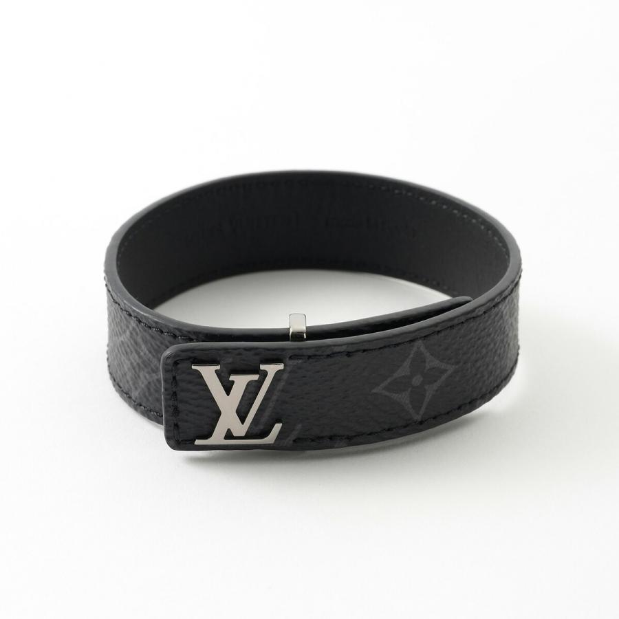 並行輸入 ルイヴィトン ブレスレット モノグラム・エクリプス ブラスレ・LVスリム 21サイズ M6456D | LOUIS VUITTON
