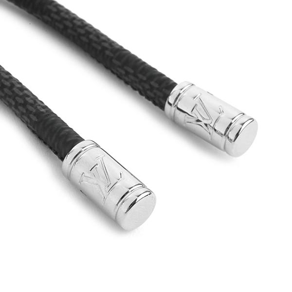 メチ　ルイヴィトン キーホルダー ダミエ レザーロープM67224 LOUIS VUITTON ルイヴィトン M67224 レザー ロープ キーリング