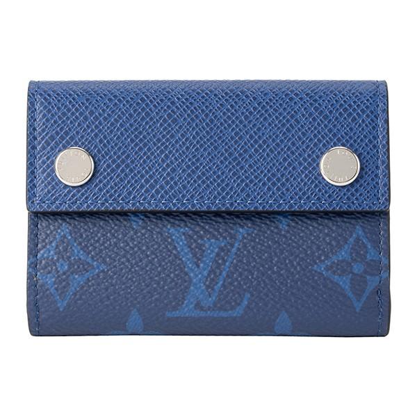 並行輸入 ルイヴィトン 3つ折り財布 Louis Vuitton タイガラマ ディスカバリー・コンパクト ウォレット M67620メンズ ブルー 青 | LOUIS VUITTON