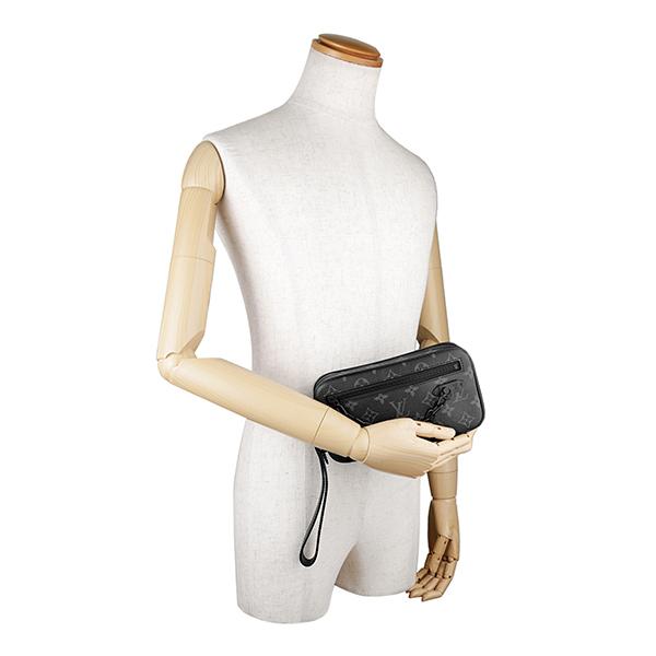 並行輸入 ルイヴィトン ポーチ Louis Vuitton モノグラム・エクリプス ポシェット・ヴォルガ M68321メンズ グレー | LOUIS VUITTON | 05