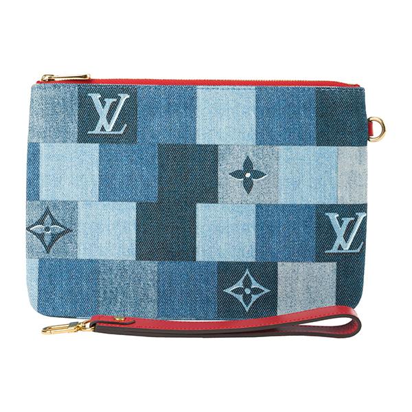 ルイスヴィトン　ポーチ LOUIS VUITTON ルイヴィトン ポーチ ブルー 青 Louis Vuitton