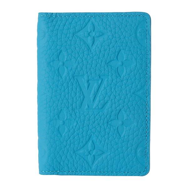並行輸入 ルイヴィトン  カードケース モノグラム・アンプラント M69045 ターコイズブルー 水色 爆買 | LOUIS VUITTON