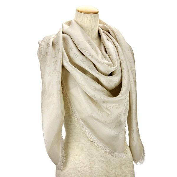 並行輸入 ルイヴィトン マフラー・ストール ショール・モノグラム シャイン M74026 アイボリー 爆買 | LOUIS VUITTON | 04