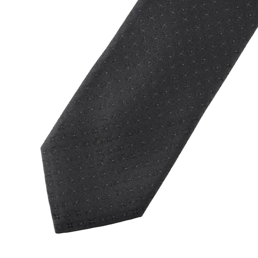 ルイヴィトン Louis Vuitton ネクタイ ブラック LOUIS VUITTON ルイヴィトン クラヴァット・パーティー