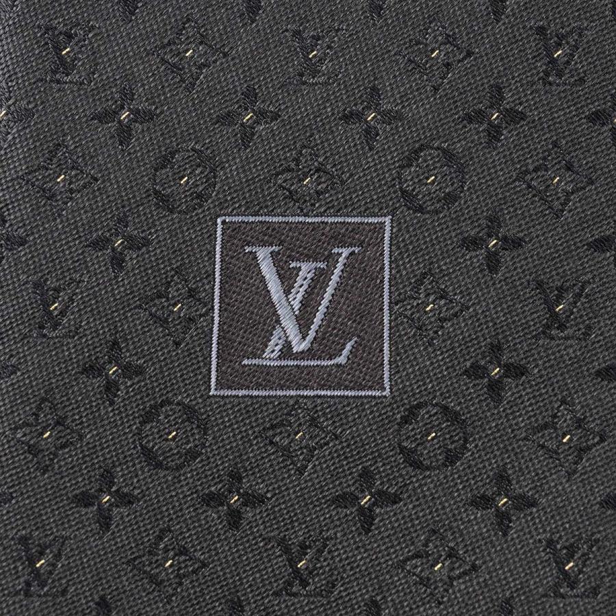 並行輸入 ルイヴィトン ネクタイ Louis Vuitton モノグラム SILK TIE M75294メンズ ブラック 黒 ゴールド 金 | LOUIS VUITTON | 06