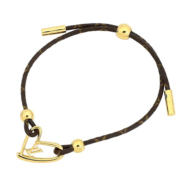 並行輸入 ルイヴィトン ブレスレット Louis Vuitton モノグラム ブラスレ・フォール イン ラブ M8024Aレディース ブラウン 茶 ゴールド 金 | LOUIS VUITTON