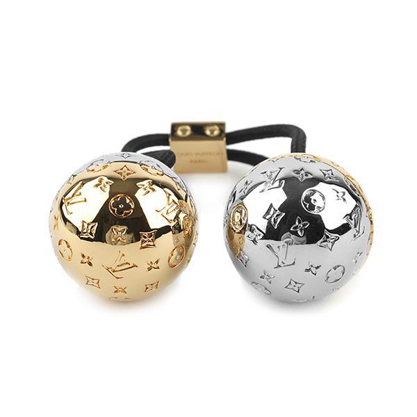 並行輸入 ルイヴィトン ヘアアクセサリー Louis Vuitton ナノグラム プラネット シュシュ・ナノグラムプラネット M80266レディース ゴールド 金 シルバー 銀 | LOUIS VUITTON | 04