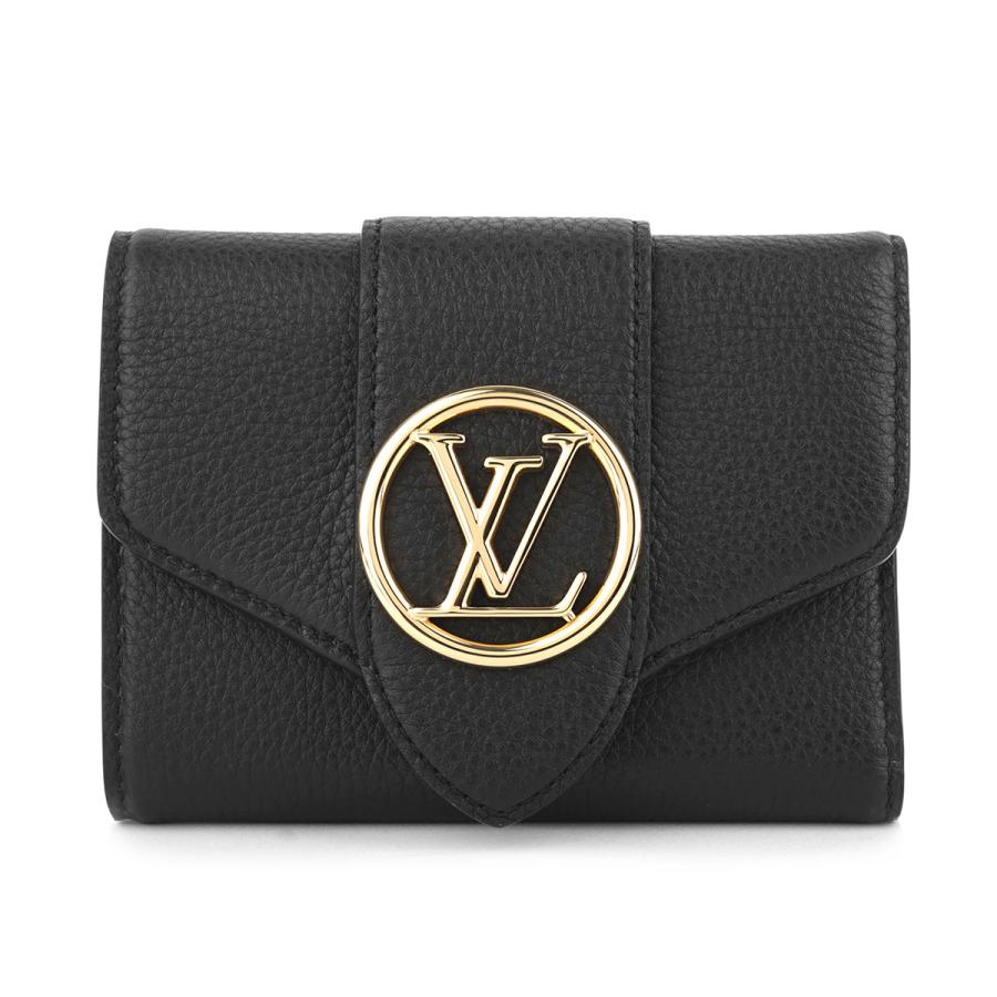 並行輸入 ルイヴィトン 3つ折り財布 Louis Vuitton LV ポンヌフ ポルトフォイユ コンパクト M80300レディース ブラック 黒 ベージュ | LOUIS VUITTON