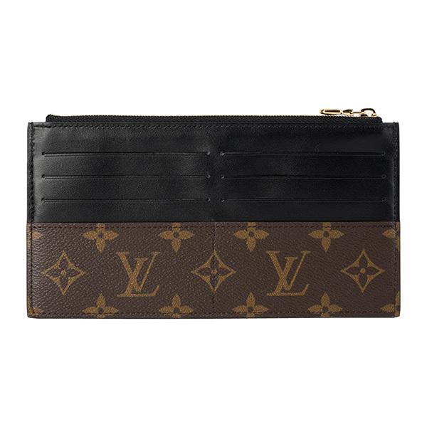 並行輸入 ルイヴィトン ポーチ Louis Vuitton モノグラム スリムパース M80348ユニセックス ブラウン 茶 ブラック | LOUIS VUITTON | 01