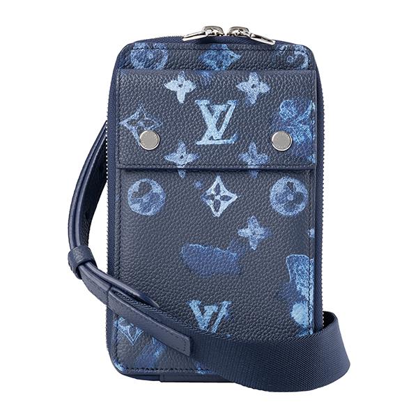 並行輸入 ルイヴィトン ポーチ Louis Vuitton モノグラム・ウォーターカラー フォン ポーチ M80466ユニセックス ブルー 青 | LOUIS VUITTON
