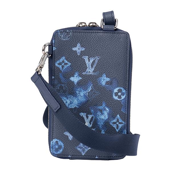 並行輸入 ルイヴィトン ポーチ Louis Vuitton モノグラム・ウォーターカラー フォン ポーチ M80466ユニセックス ブルー 青 | LOUIS VUITTON | 01