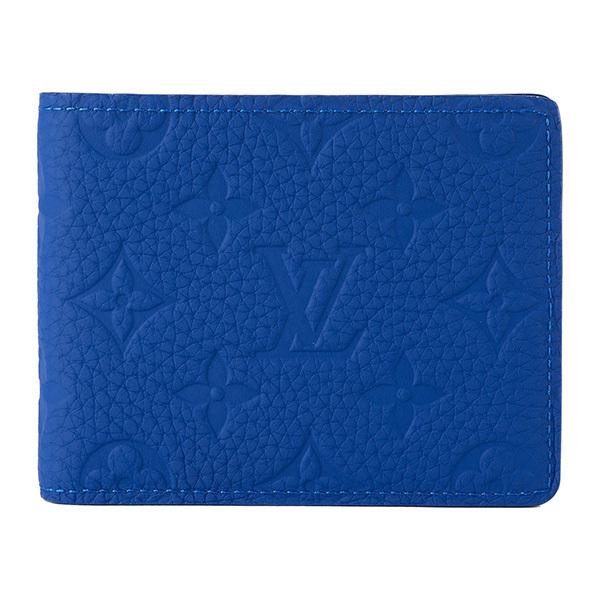 並行輸入 ルイヴィトン  2つ折り財布 トリヨン M80590 ブルー 青 爆買 | LOUIS VUITTON