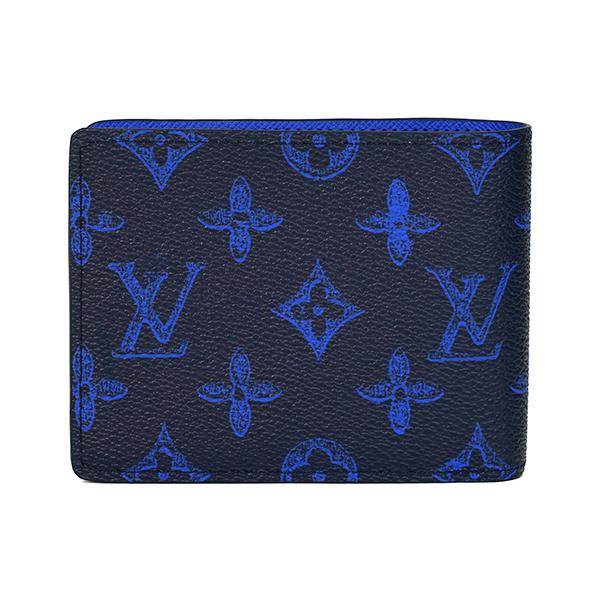 並行輸入 ルイヴィトン 2つ折り財布 Louis Vuitton エブリデイ LV ポルトフォイユ・ミュルティプル M80850メンズ ブルー 青 ホワイト 白 | LOUIS VUITTON | 01