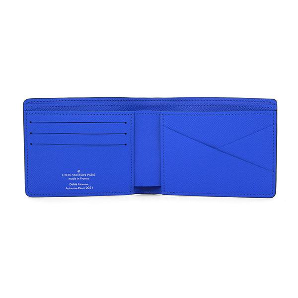 並行輸入 ルイヴィトン 2つ折り財布 Louis Vuitton エブリデイ LV ポルトフォイユ・ミュルティプル M80850メンズ ブルー 青 ホワイト 白 | LOUIS VUITTON | 03