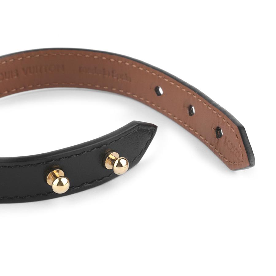 【新品未使用】Louis Vuitton ブラックレザーブレスレット 楽天市場】中古 ルイヴィトン ブレスレット モノグラム柄 レザー