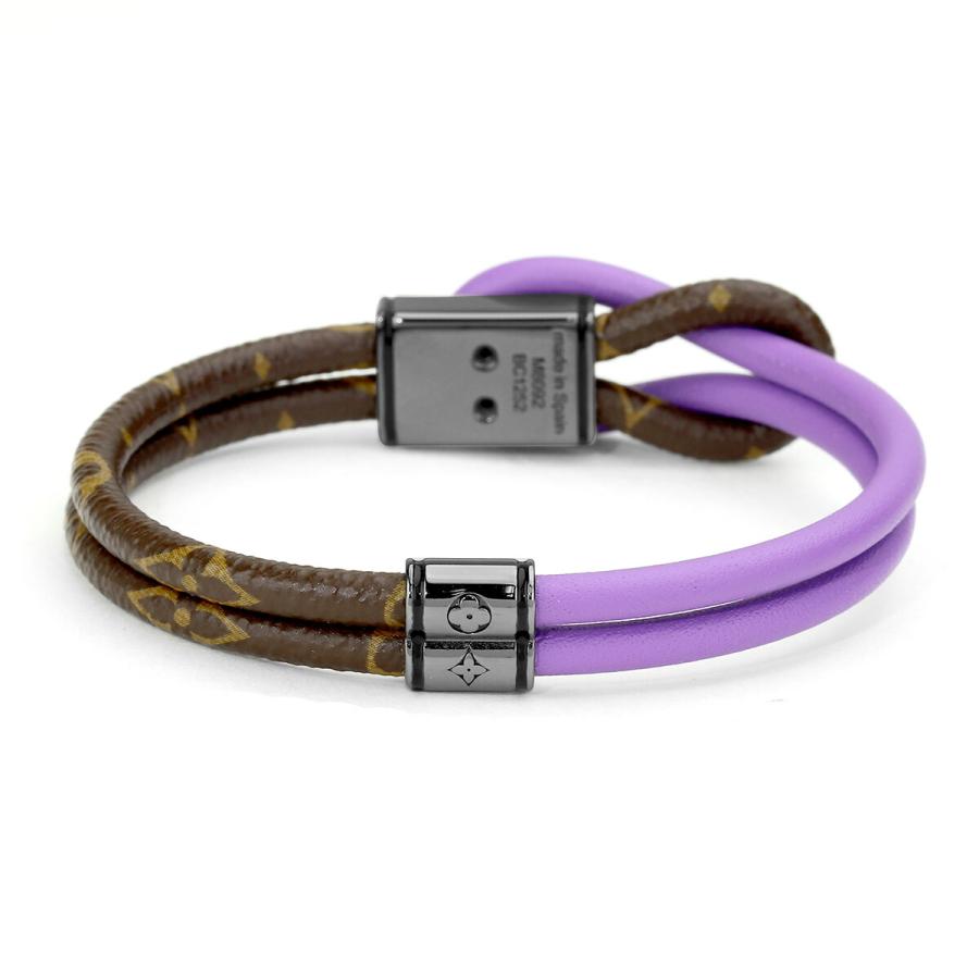 並行輸入 ルイヴィトン リング Louis Vuitton モノグラム ブラスレ・ループ イット M8092Dユニセックス パープル 紫 ブラウン 茶 | LOUIS VUITTON | 01