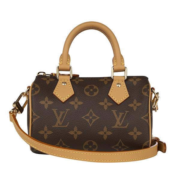 並行輸入 ルイヴィトン ショルダーバッグ Louis Vuitton モノグラム ナノ・スピーディ M81085レディース ブラウン 茶 | LOUIS VUITTON