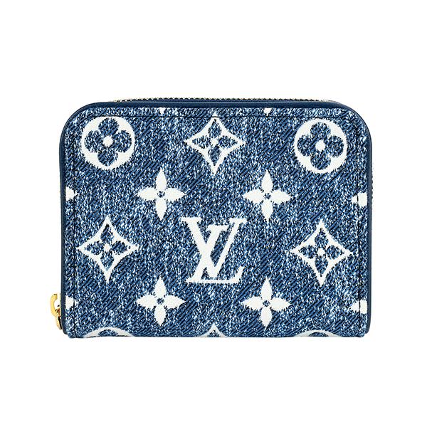 並行輸入 ルイヴィトン コインケース Louis Vuitton モノグラム・ジャカード・デニム ジッピー・コインパース M81185レディース ブルー 青 | LOUIS VUITTON