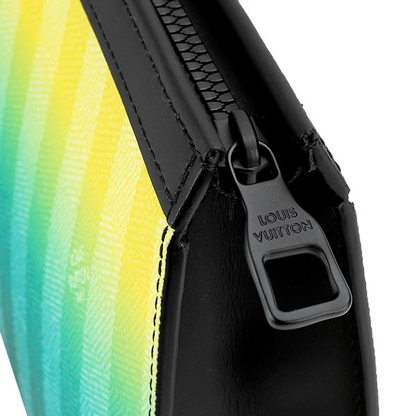 並行輸入 ルイヴィトン クラッチ セカンドバッグ Louis Vuitton ダミエ・ストライプ ポシェット・ヴォワヤージュ MM M81317ユニセックス グリーン 緑 イエロー | LOUIS VUITTON | 05