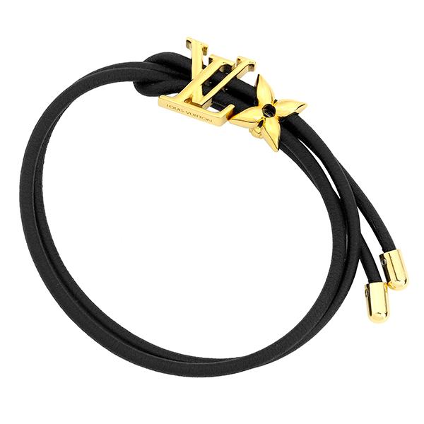 並行輸入 ルイヴィトン ブレスレット Louis Vuitton モノグラム ブレスレット・LV ブルーム M8142Zレディース ブラック 黒 ゴールド 金 | LOUIS VUITTON