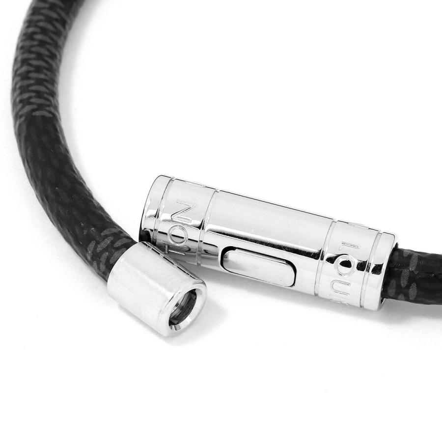 並行輸入 ルイヴィトン ブレスレット Louis Vuitton ダミエ・グラフィット ブレスレット・キープ イット M8152Dメンズ ブラック 黒 シルバー 銀 | LOUIS VUITTON | 03