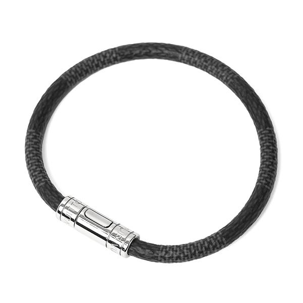 並行輸入 ルイヴィトン ブレスレット Louis Vuitton ダミエ ブラスレ・キープ イット M8152Eメンズ シルバー 銀 ブラック 黒 | LOUIS VUITTON | 03