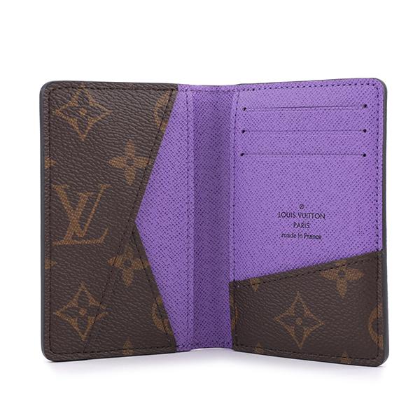 並行輸入 ルイヴィトン カードケース Louis Vuitton モノグラム マカサー オーガナイザー・ドゥ ポッシュ M81535ユニセックス ブラウン 茶 パープル 紫 | LOUIS VUITTON | 03