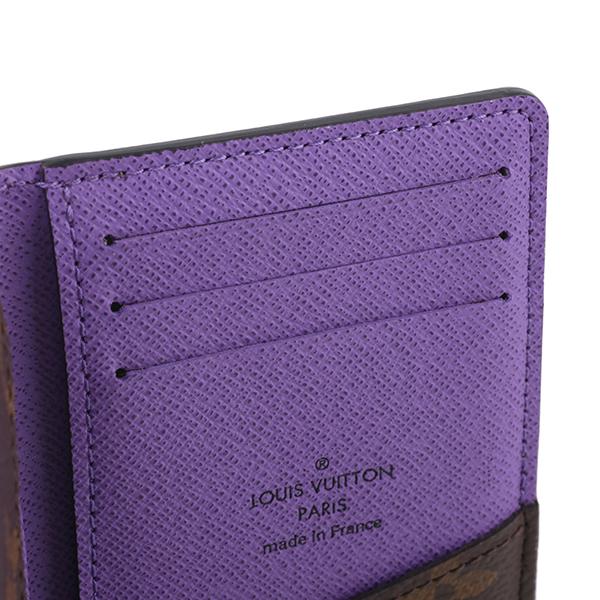 並行輸入 ルイヴィトン カードケース Louis Vuitton モノグラム マカサー オーガナイザー・ドゥ ポッシュ M81535ユニセックス ブラウン 茶 パープル 紫 | LOUIS VUITTON | 04