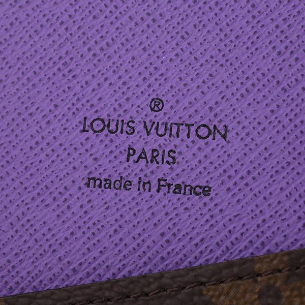 並行輸入 ルイヴィトン カードケース Louis Vuitton モノグラム マカサー オーガナイザー・ドゥ ポッシュ M81535ユニセックス ブラウン 茶 パープル 紫 | LOUIS VUITTON | 06