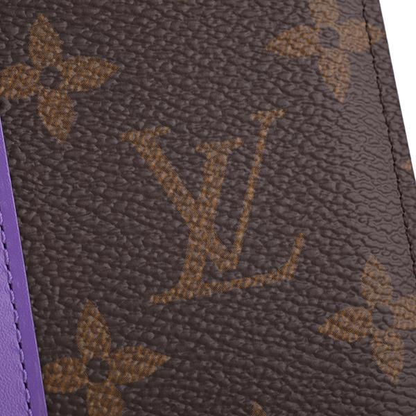 並行輸入 ルイヴィトン カードケース Louis Vuitton モノグラム マカサー オーガナイザー・ドゥ ポッシュ M81535ユニセックス ブラウン 茶 パープル 紫 | LOUIS VUITTON | 07