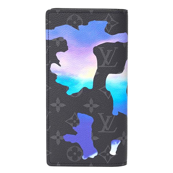 並行輸入 ルイヴィトン 長財布 Louis Vuitton モノグラム・エクリプス ポルトフォイユ・ブラザ NM M81752メンズ ブラック 黒 ブルー系 | LOUIS VUITTON | 01