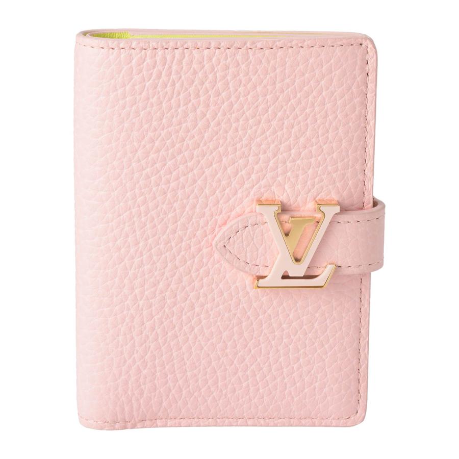 並行輸入 ルイヴィトン 2つ折り財布 Louis Vuitton カプシーヌ ヴェルティカル ウォレット コンパクト M82144レディース ピンク | LOUIS VUITTON