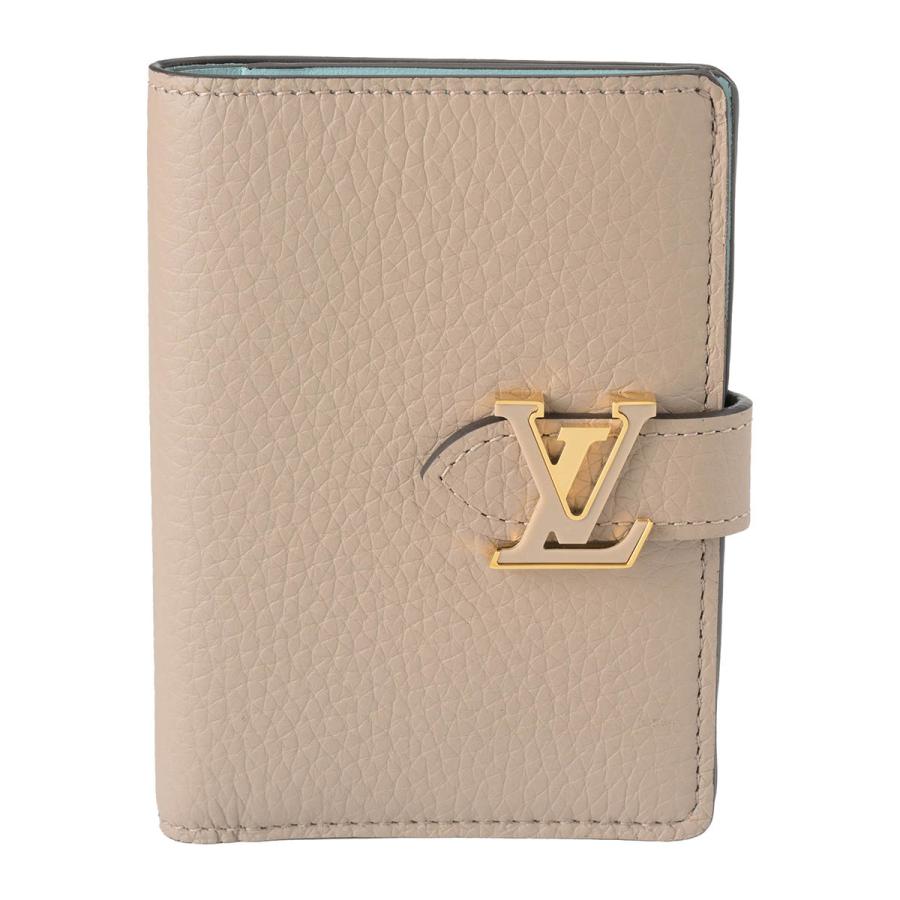 並行輸入 ルイヴィトン 2つ折り財布 Louis Vuitton カプシーヌ ヴェルティカル ウォレット コンパクト M82198レディース ベージュ | LOUIS VUITTON