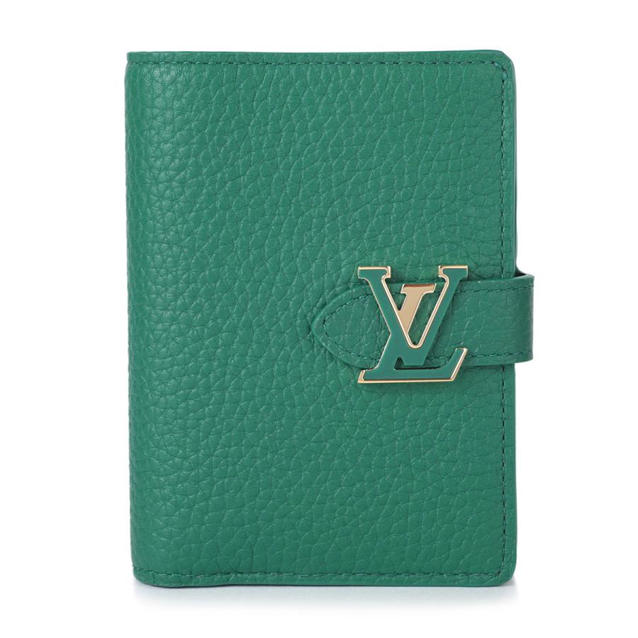 並行輸入 ルイヴィトン 2つ折り財布 Louis Vuitton カプシーヌ LV ヴェルティカル ウォレット コンパクト M82438レディース グリーン 緑 | LOUIS VUITTON