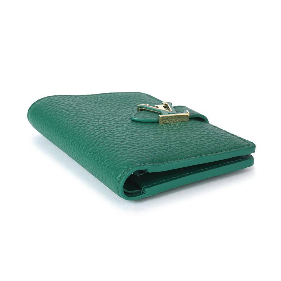並行輸入 ルイヴィトン 2つ折り財布 Louis Vuitton カプシーヌ LV ヴェルティカル ウォレット コンパクト M82438レディース グリーン 緑 | LOUIS VUITTON | 02