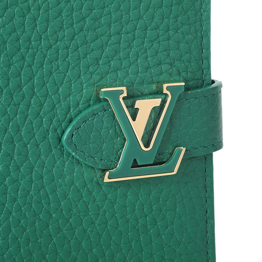 並行輸入 ルイヴィトン 2つ折り財布 Louis Vuitton カプシーヌ LV ヴェルティカル ウォレット コンパクト M82438レディース グリーン 緑 | LOUIS VUITTON | 06