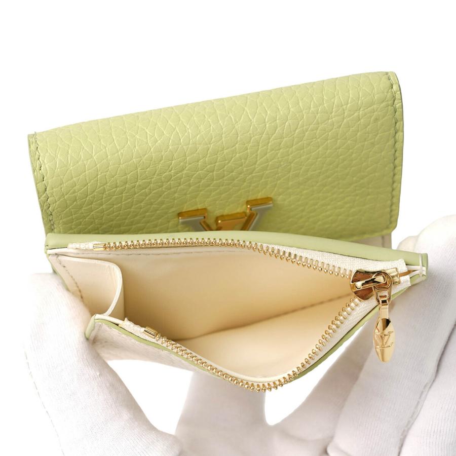 並行輸入 ルイヴィトン 3つ折り財布 Louis Vuitton トリヨン ポルトフォイユ・カプシーヌ XS M82475レディース ライトグリーン 黄緑 | LOUIS VUITTON | 06