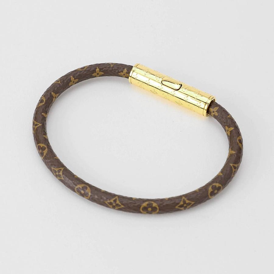 並行輸入 ルイヴィトン ブレスレット Louis Vuitton モノグラム ブラスレ・デイリー コンフィデンシャル M8274Eレディース ブラウン 茶 ゴールド 金 爆買 | LOUIS VUITTON | 01