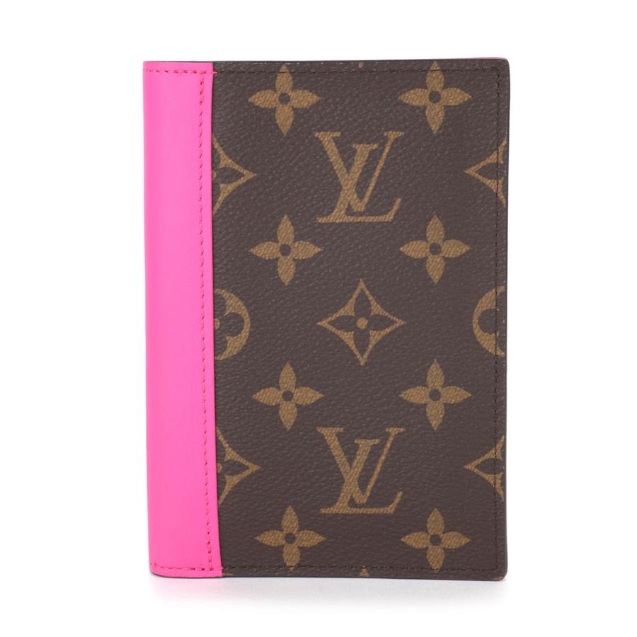 並行輸入 ルイヴィトン パスポートカバー Louis Vuitton モノグラム マカサー クーヴェルテュール・パスポール NM M82866ユニセックス ブラウン 茶 ピンク | LOUIS VUITTON