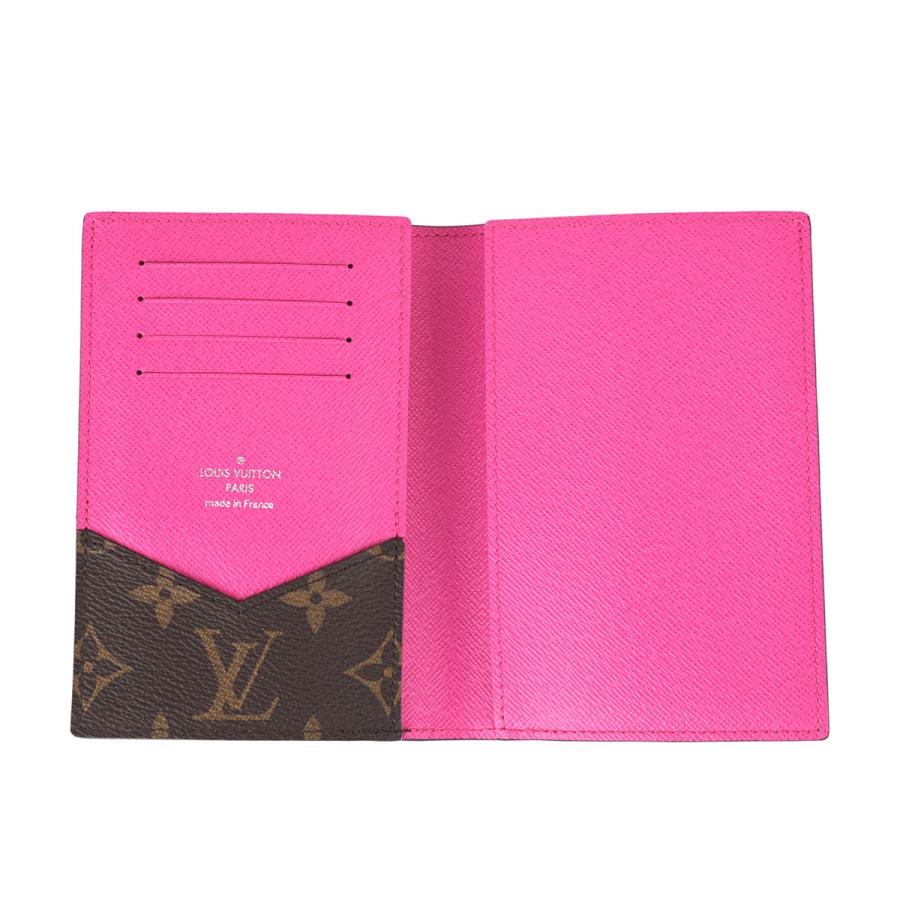 並行輸入 ルイヴィトン パスポートカバー Louis Vuitton モノグラム マカサー クーヴェルテュール・パスポール NM M82866ユニセックス ブラウン 茶 ピンク | LOUIS VUITTON | 03
