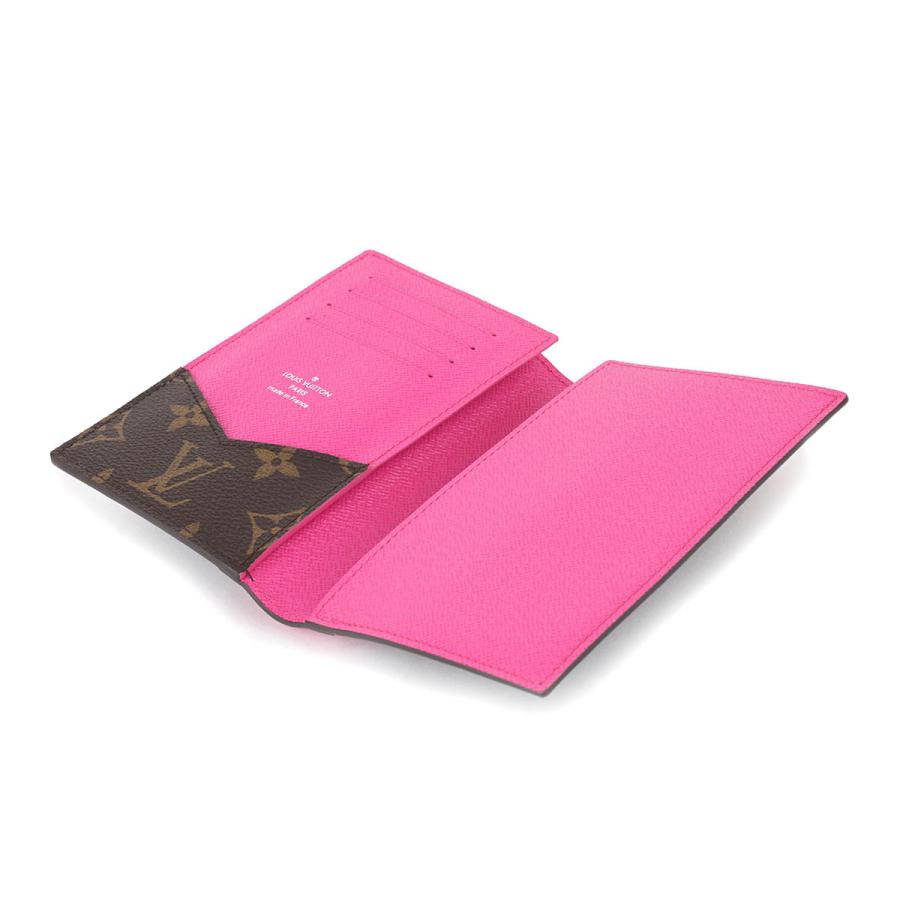 並行輸入 ルイヴィトン パスポートカバー Louis Vuitton モノグラム マカサー クーヴェルテュール・パスポール NM M82866ユニセックス ブラウン 茶 ピンク | LOUIS VUITTON | 04