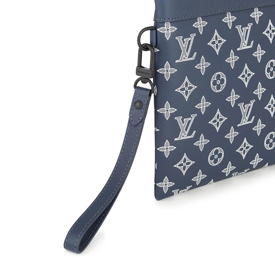 並行輸入 ルイヴィトン クラッチ セカンドバッグ Louis Vuitton モノグラム・シャドウ ポシェット・トゥ・ゴー M83382メンズ ネイビー ホワイト 白 | LOUIS VUITTON | 07