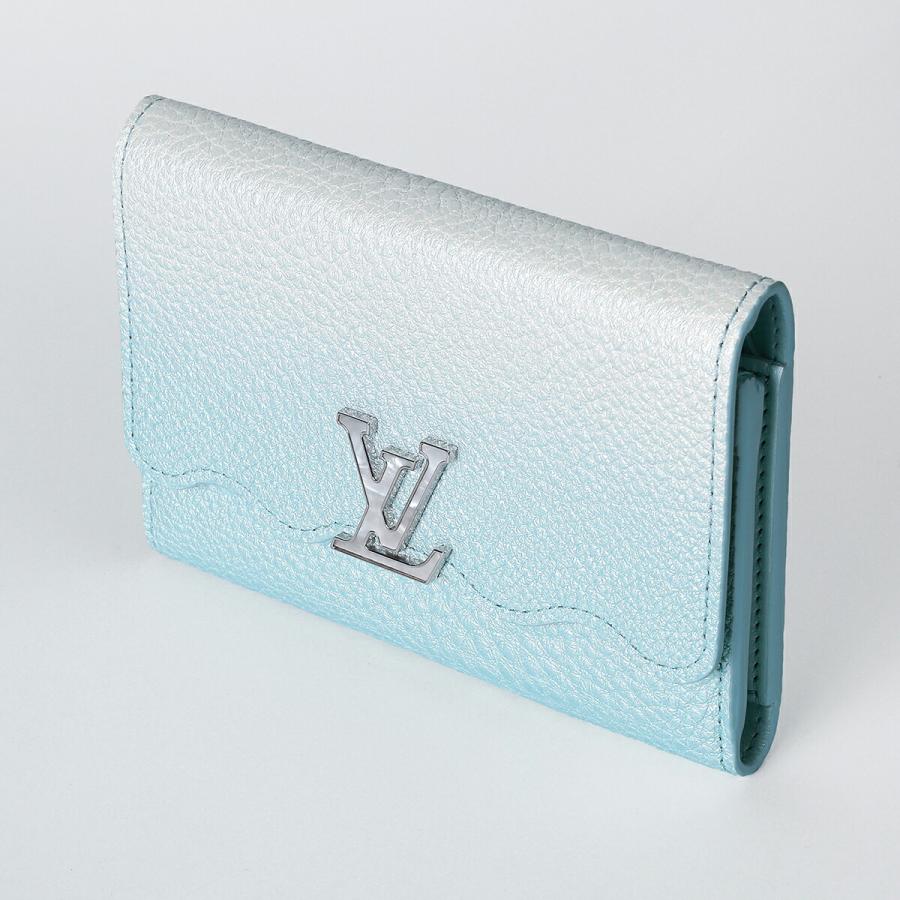 並行輸入 ルイヴィトン 2つ折り財布 Louis Vuitton カプシーヌ ポルトフォイユ・カプシーヌ コンパクト M83576レディース ライトブルー 水色 | LOUIS VUITTON | 03