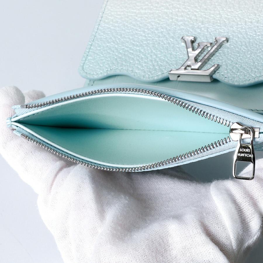 並行輸入 ルイヴィトン 2つ折り財布 Louis Vuitton カプシーヌ ポルトフォイユ・カプシーヌ コンパクト M83576レディース ライトブルー 水色 | LOUIS VUITTON | 04