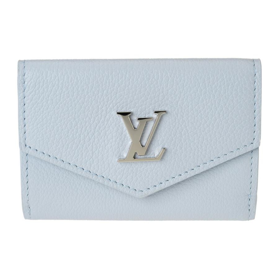並行輸入 ルイヴィトン 3つ折り財布 Louis Vuitton ロックミー ポルトフォイユ・ロックミニ M83650レディース ライトブルー 水色 | LOUIS VUITTON