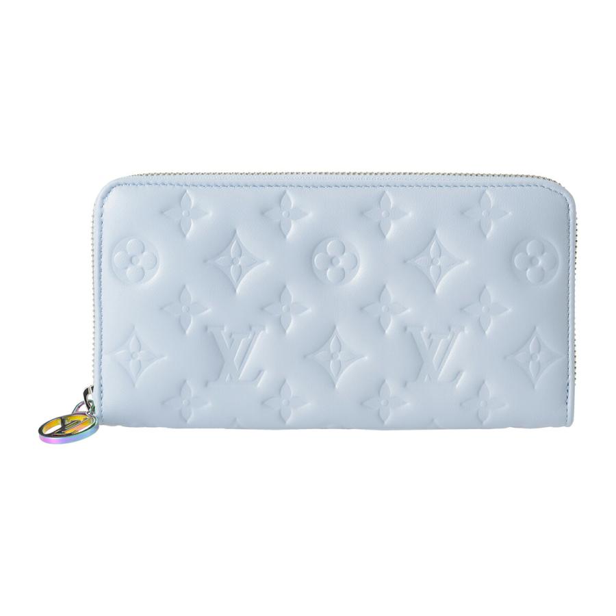 並行輸入 ルイヴィトン 長財布(ラウンドファスナー) Louis Vuitton クッサン ジッピー・ウォレット M83682レディース ライトブルー 水色 | LOUIS VUITTON
