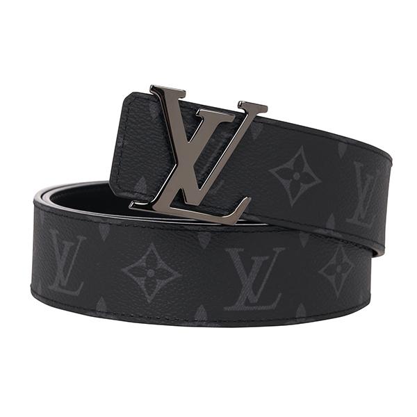 並行輸入 ルイヴィトン ベルト Louis Vuitton モノグラム エクリプス サンチュール・LV イニシアル 40MM リバーシブル M9043Wメンズ グレー ブラック 黒 | LOUIS VUITTON