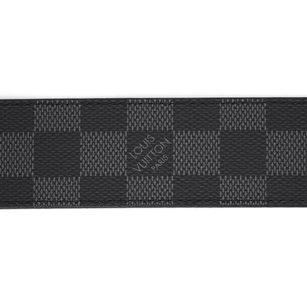 並行輸入 ルイヴィトン ベルト Louis Vuitton ダミエ・グラフィット サンチュール・ダミエプリント 40MM M9156Vメンズ グレー ブラック | LOUIS VUITTON | 05
