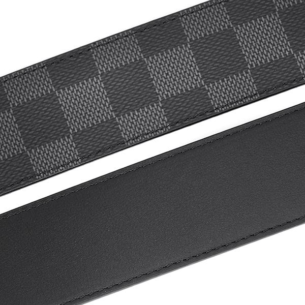 並行輸入 ルイヴィトン ベルト Louis Vuitton ダミエ・グラフィット サンチュール・ダミエプリント 40MM M9156Vメンズ グレー ブラック | LOUIS VUITTON | 06